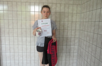 Gabriela Kornacka z wyroznieniem w powiatowym etapie konkursu