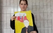Udzial w konkursie plastycznym: Stefan kardynal Wyszynski – Prymas Tysiaclecia naszym patronem.