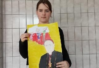 Udzial w konkursie plastycznym: Stefan kardynal Wyszynski – Prymas Tysiaclecia naszym patronem.