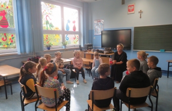 Uczniowie SP w Milaczewie podczas warsztatow profilaktycznych (1)