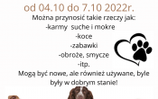 Zbiorka rzeczy do schroniska (1)