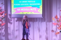 Ucznioie SP w Milaczewie podczas XIV Przegladu Piosenki Dzieciecej i Mlodziezowej Na wesola nute (1)