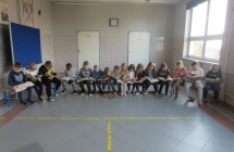 Udzial uczniow klasy I w kampanii Mala ksiazka- wielki czlowiek (2)