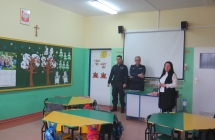 Spotkanie uczniow SP w Milaczewie z policjantami (1)
