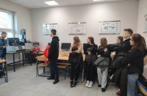 Uczniowie klasy VIII SP w Milaczewie podczas Wieczoru Nauki w ZSR CKP Kaczki Srednie (13)