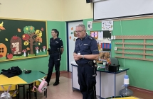 Uczniowie SP w Milaczewie podczas spotkania z policjantem (5)