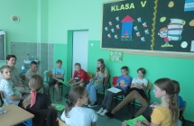 Uczniowie SP w Milaczewie podczas warsztatow . Prpfilaktyka agresji. Rozwiazywanie konfliktow rowiesniczych (8)