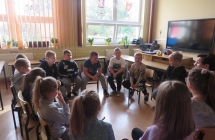 Uczniowie SP w Milaczewie podczas warsztatow . Prpfilaktyka agresji. Rozwiazywanie konfliktow rowiesniczych (3)