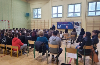 1.Uczniowie sp Malanow, Milaczew, Dziadowice  podczas spotkania profilaktycznego Nie zmarn
