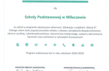 Certyfikat Edukacja z wosjkiem