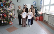 Wyroznienie uczennic SP w Milaczewie w konkursie Myje zeby- moje odbicie w lustrze