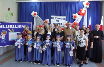 Pasowanie na ucznia 2025 SP Milaczew (1)