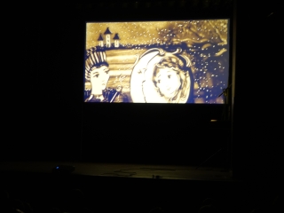 Kopciuszek - bajka malowana piaskiem (2)